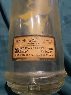 Vintage Cabin Still Stitzel Weller Duck Pheasant Liquor Decanter • $10