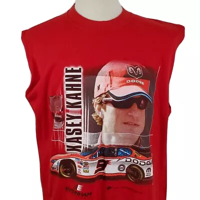 Kasey Kahne Nascar Racing Sleeveless T-Shirt Red XL #9 Dodge Charger Everham  • $14.99