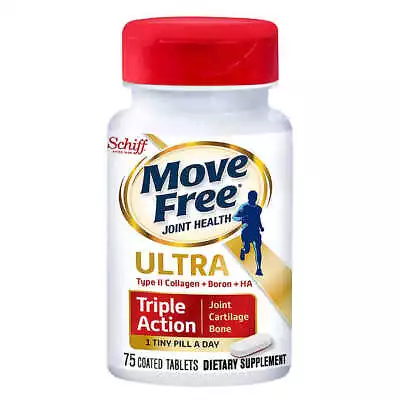 Schiff Move Free Ultra Triple Action Joint Supplement 75 Tablets - Ships Free! • $36.25