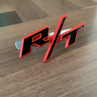 OEM For RT Front Grill Emblems R/T Car Badge New Black Red Nameplate Sticker • $12.95