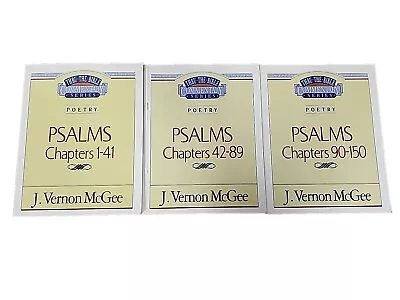 Psalms Bundle Set 3 Bible Commentaries J. Vernon McGee Walk Thru The Bible  • $12.99