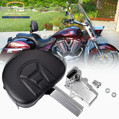 For 2010-17 Victory Cross Country Driver Rider Backrest Organizer Pad W/ Bracket • $65.99