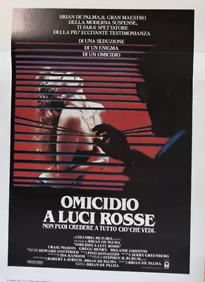 1985 BODY DOUBLE Melanie Griffith De Palma Locandina Italian Movie Poster F18-8 • $54.90