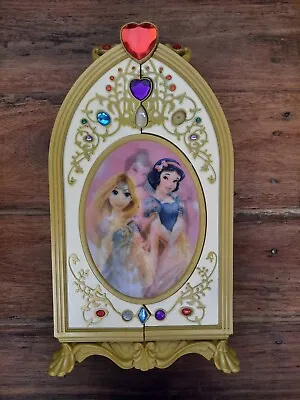 Disney Princess Wardrobe 12  Jewelry Box Belle Rapunzel Cinderella Tiana Music • $11.56