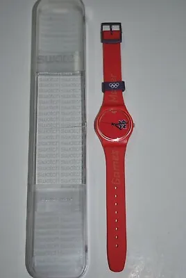 2012 Swatch Watch GZ273 GAMES MAKER LONDON 2012 OLYMPIC GAMES • £84