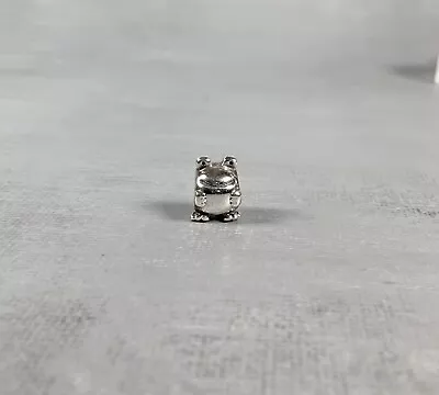 PANDORA Moments Retired Sterling Silver Cute Happy Frog Froggie Charm 790247 • £20