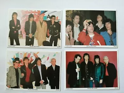 £3.99 • Buy 4 X The Rolling Stones Cards Pictures Color Photos Memorabilia Famous Group Band