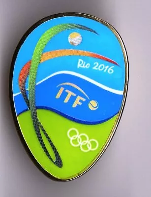 Rio 2016. Olympic Games. Olympic Pin. Itf Pin. International Tennis Federation • $7.50