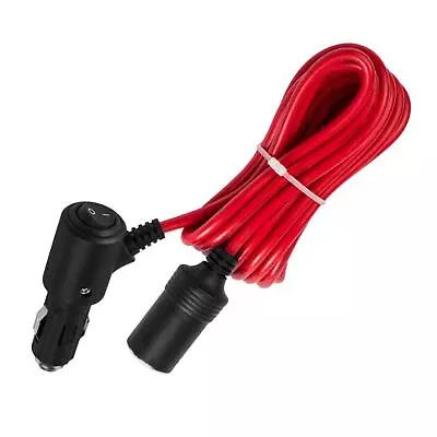 Cigarette Lighter Extension Cord With Switch Car Charger Extension Cable • £13.57