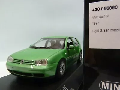 WOW EXTREMELY RARE VW Golf IV 4 GTi 1.8 20V Turbo 1997 Green 1:43 Minichamps-R32 • $171.76