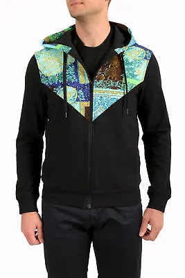 Versace Men's Multi-Color Hooded Full Zip Track Jacket Hoodie • $449.99