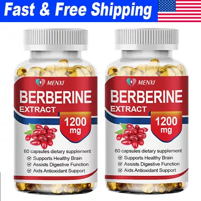 2×Berberine Supplement 1200mg Per Serving - High Absorption Heart Health Support • $15.69