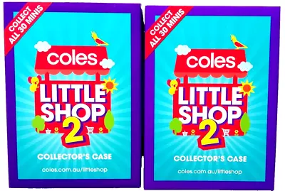 Coles Little Shop 2 - Complete Full Set Of 30 Minis With Collectors Case 2x Lot • $33