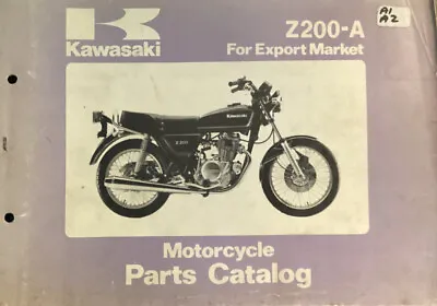 Kawasaki  Genuine-parts Book Z200A1 Z200A2 1979 1980 • $55