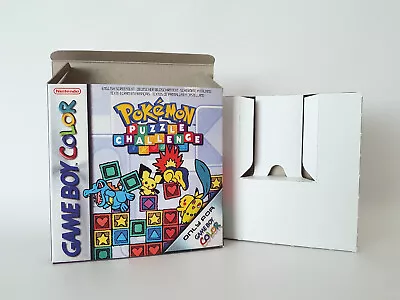 Pokemon Puzzle Challenge UKV PAL Gameboy Color Handmade Empty Box & Tray • £10.49