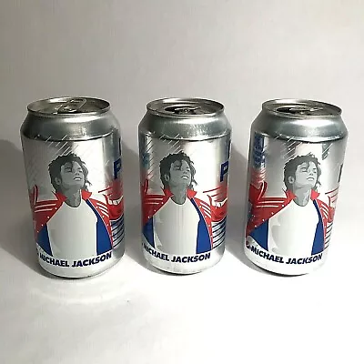 3 Michael Jackson Diet Pepsi 2 Ray Charles Pepsi Opened Empty 2018 Cans Rock N R • $8.99