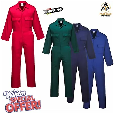 £12.89 • Buy Portwest Mens Coverall Work Overalls Mechanic Boiler Suit  S999 High Quality UK