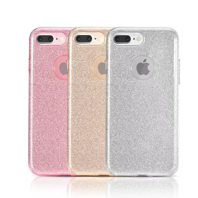 High Quality IPhone 8 / 7 Plus Hard Gel Shinning Glitter Case Cover For Apple • $9.71