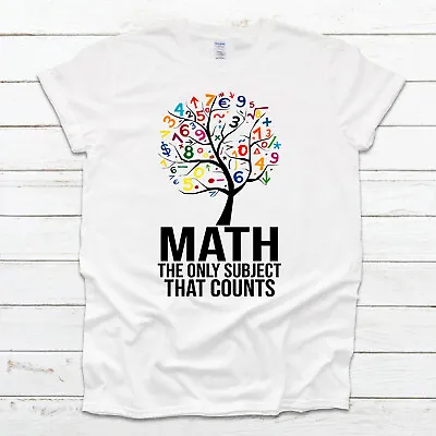 Kids Boys Girls Maths Day 2023 T Shirt Colorfull Number Symbols Funny Gift Tee • £9.49