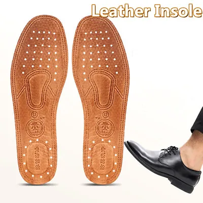 Breathable Insole Full Leather Insoles Men/Women All Sizes Shoe Inserts Pad  • $4.39