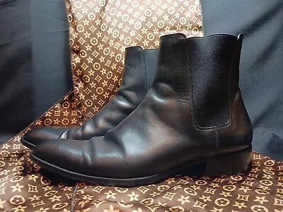 SAINT LAURENT  WYATT 30 CHELSEA BOOTS Men's Leather Boots EU-44 Retail $1190 • $299.95