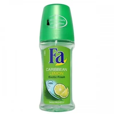 Fa Deodorant 1.7 Ounce Roll-On Caribbean Lemon (50ml) • $8.99