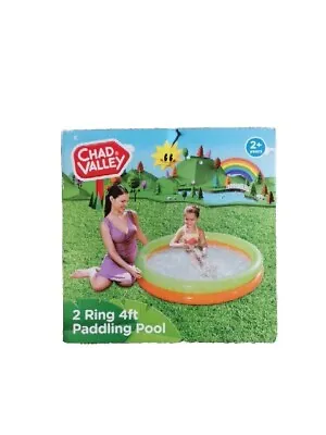 Paddling Pool Childrens 4ft Garden Fun Home Water Play Outdoor Activity • £6.99