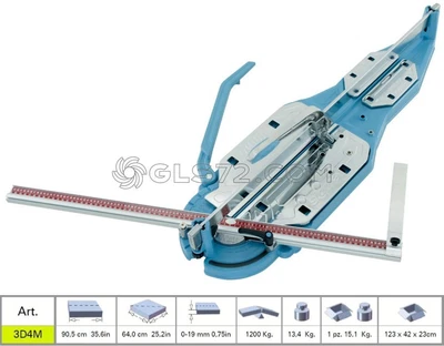 £439.77 • Buy TILE CUTTER MACHINE MANUAL PROFESSIONAL SIGMA 3D4M CUTTING LENGHT 90,5 Cm 905mm
