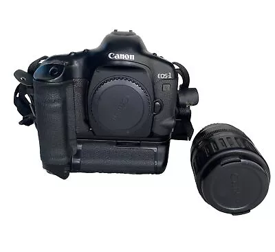 Canon EOS-1V HS 35mm SLR Film Camera Body + Lens + Power Drive Booster + Parts • $699.99