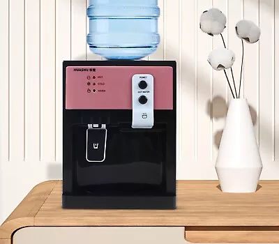 5Gallon Top Loading Countertop Water Cooler Dispenser Warm/Hot/Cold Water 2Color • $51.31
