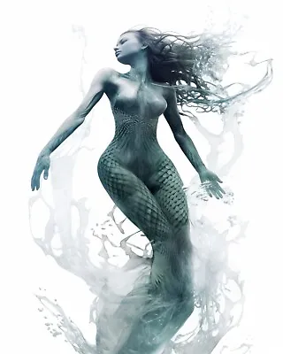 Beautiful Mermaid Siren - Fantasy Fine Art Photo Print (8x10) • $5.99