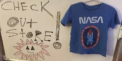 Jumping Beans 2T NASA Short Sleeve Blue Relaxed Fit Elon Musk Space X Mars • $8.50