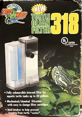 Zoo Med Turtle Clean Filter 318 Submersible Up To 30 Gal Dual Intake New • $9.88