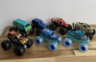 Hot Wheels Monster Jam Monster Trucks 1:64 Lot Of 7 Vehicles • $26