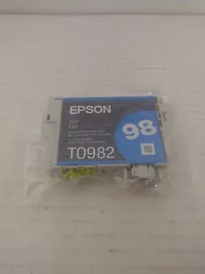 Epson 98 T0982 Cyan Ink GENUINE For Artisan 700 710 725 730 800 810 835 387 • $5.99