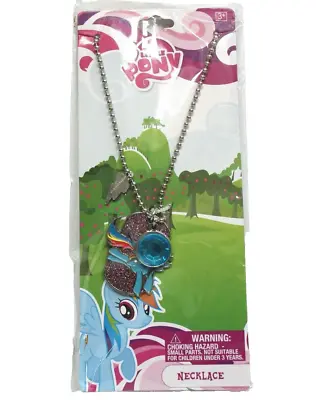 My Little Pony Glitter Rainbow Dash Pendant Necklace • $18