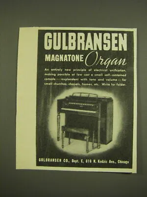 $16.99 • Buy 1939 Gulbransen Magnatone Organ Advertisement