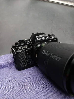 Vintage Minolta X-700 35mm MPS Camera ~Vivitar Series 1 Lens ( 70-210mm Zoom ) • $99.99