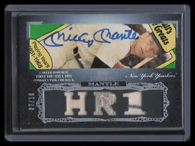 2006 Topps Sterling Moments Signatures Mickey Mantle Triple Jersey Cut Auto 7/10 • $3500