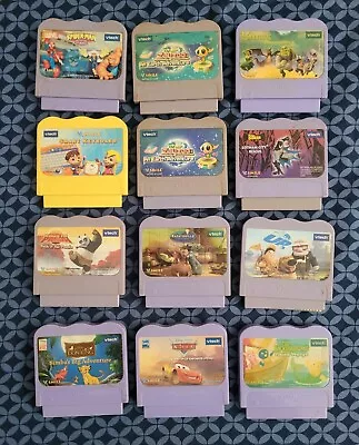 VTech V Smile Learning System Video Games Cartridge Lot 12 Disney Batman Spider. • $29.99