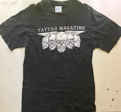 $60 • Buy Rare Vtg 1993 90s Easyrider Tattoo Magazine T-Shirt Men's Size Medium USA Tour