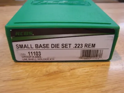 RCBS Small Base Die Set 223 REM # 11103 NEW • $59.95