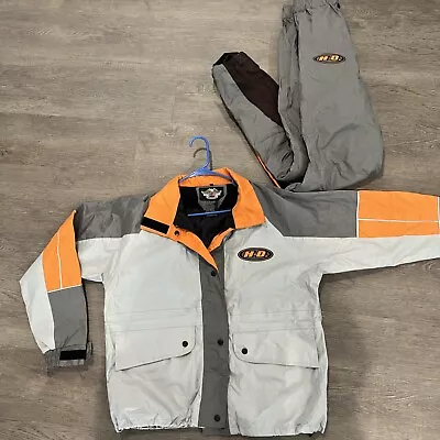 Harley Davidson Windbreaker Rain Gear Jacket/Pants Suit Set Women's  Medium Nice • $125