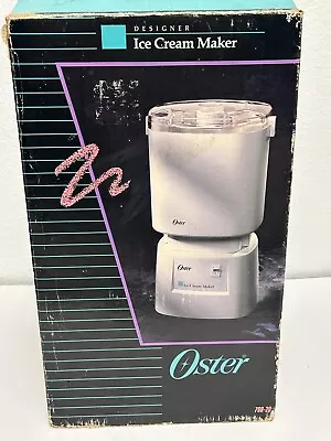 NEW VTG Oster Designer Kitchen Center Ice Cream Maker 1989 Model 768-20 USA MAD • $44.25