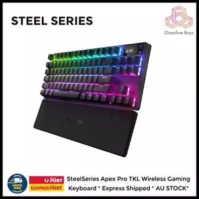 SteelSeries Apex Pro TKL Wireless Gaming Keyboard 64865 * Express Post * • $299