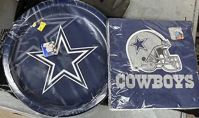 Dallas Cowboys Paper Plate And Napkin Party Kit • £14.45