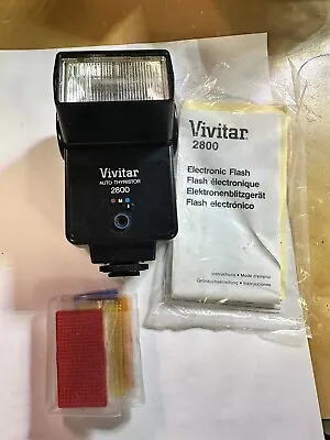 Vivitar 2800 Shoe Mount Flash Filters And Manual Not Tested • $5.95