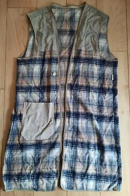 £9.95 • Buy Women's Long Checked Gilet Size Large
