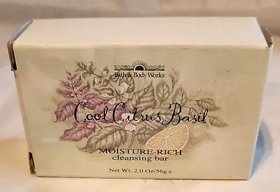NEW Bath & Body Works Cool Citrus Basil Moisture Rich Cleansing Bar 2 Ounces • $6.49
