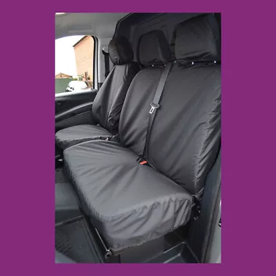 Mercedes-Benz Vito Van 2015+ Tailored Waterproof Black Front 3 Seat Covers • $90.89